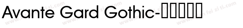 Avante Gard Gothic字体转换